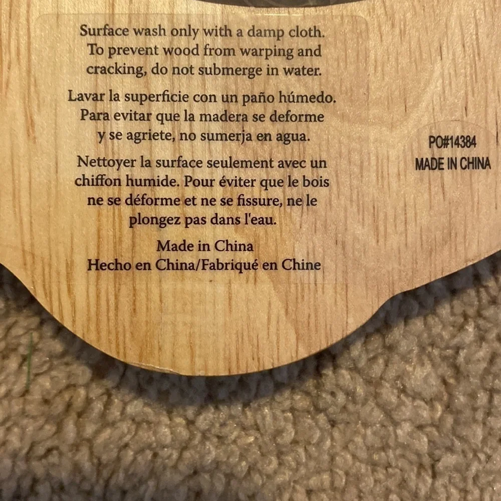 Disney Santa Mickey wooden serving board new